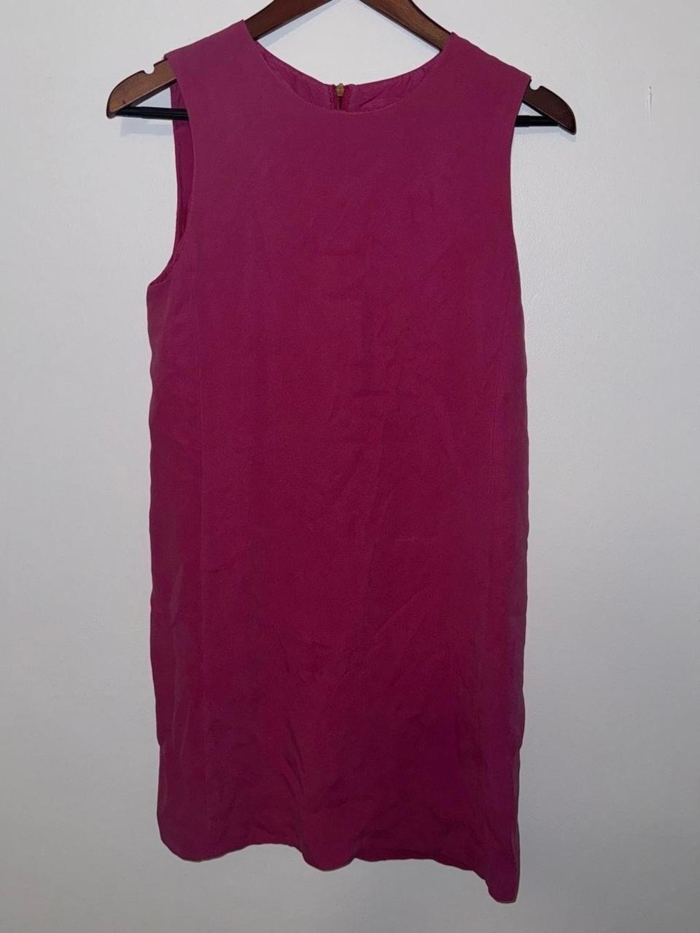 Vince Fuchsia Sleeveless Shift Dress